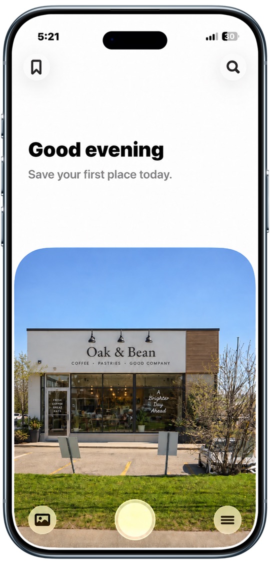 Places iPhone app preview